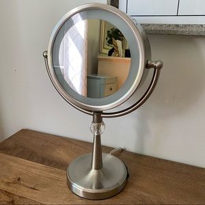 Oversized Diamond Mirror with Stand - For Desk